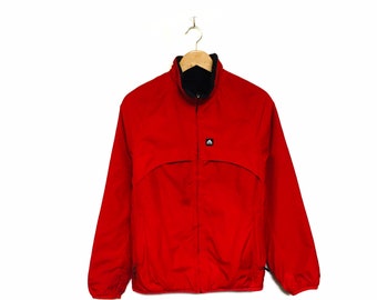 Raro! Felpa con cappuccio e logo piccolo reversibile Nike ACG ricamata, stile vintage, abbigliamento sportivo streetwear / taglia media