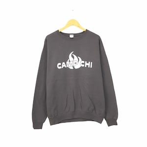 Rare! Camp Chi Big Logo Spellout Vintage Crewneck Sweatshirt Jumper Pullover Sweater Style Fashion Design / Size Large