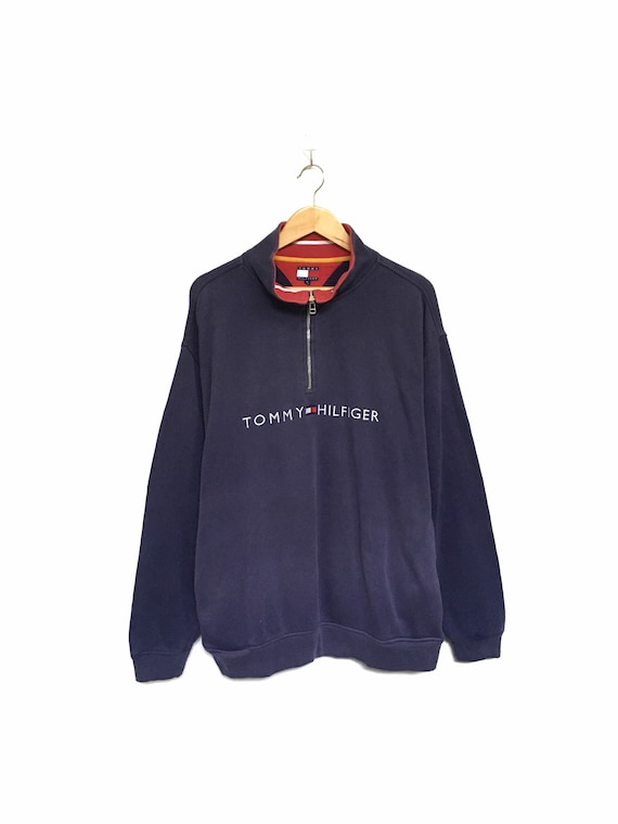 Rare!! Vintage Tommy Hilfiger Polos Embroidery BigLogo Spellout Tommy Hilfiger Pullover Jumper Sweater Tommy Hilfiger Shirt