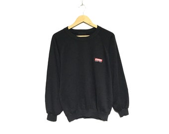 Rare! Corin Tokyo Ueno Powered Japan Big Logo Embroidery Spellout Vintage Crewneck Sweatshirt Jumper Pullover Style Fashion / Size Medium