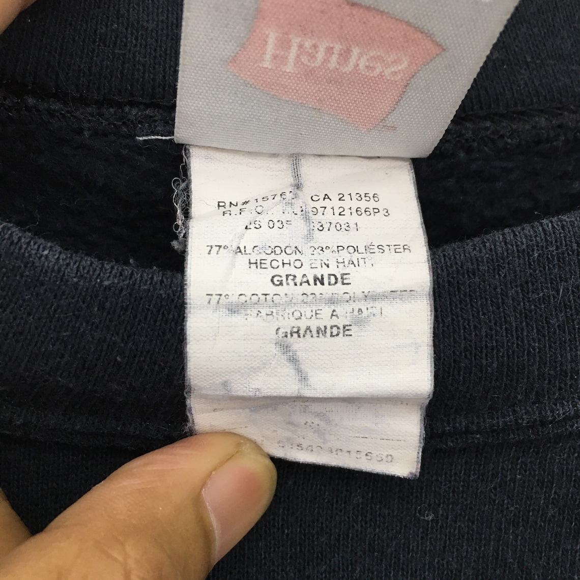 hanes 90s tag