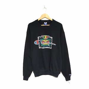 ¡Excepcional! Sudadera Champion Vintage de los 90 con gran logo, talla extragrande.