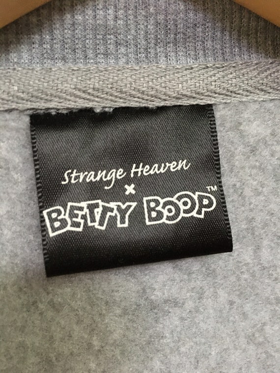 Rare! Betty Boop X Strange Heaven Cartoon Big Logo Crewneck