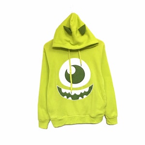 Rare! Disney Pixar Cartoon Big Logo Embroidery Hoodies Sweater Pullover Sweatshirt Spellout Vintage Style Fashion Desingner / Size Medium