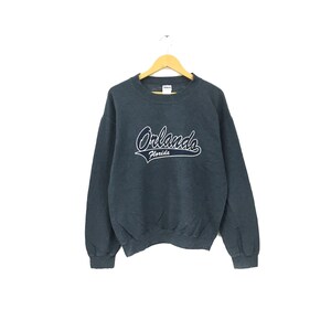 Rares ! Orlando, Floride, États-Unis, gros logo, sweat-shirt ras du cou épelé, pull-over, style design, taille moyenne
