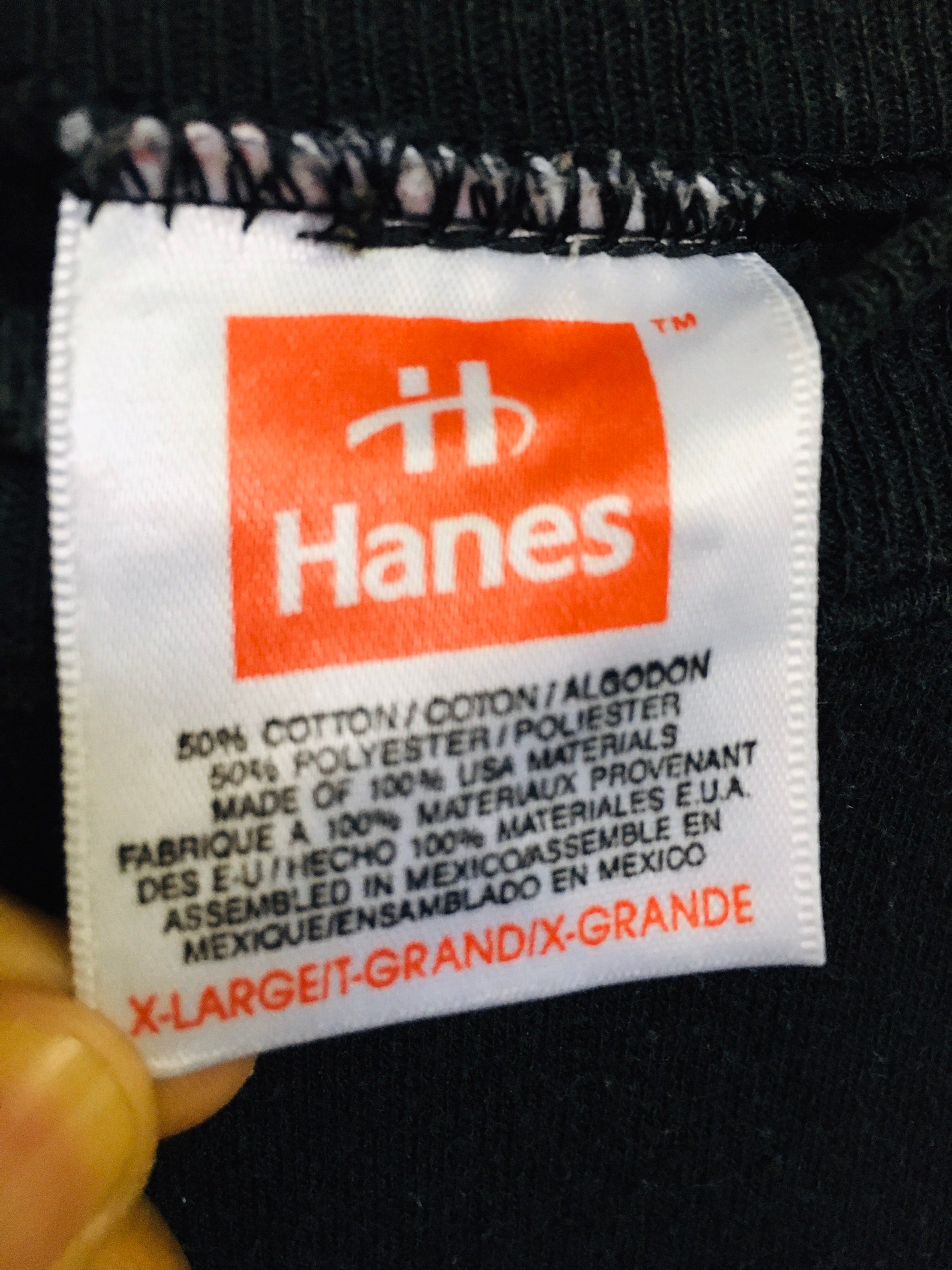 hanes 90s tag