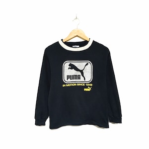 Rare! Puma Se In motion Big Logo Embroidery Crewneck Sweatshirt Jumper Pullover Sweater Spellout Vintage Sportswear / Size Small