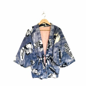 Rare! Marilyn Monroe Kimono Jacket Japan Grupeue Soda Southamptonaly Full Print Overprint Vintage Kimono Japanese Brand Legend / Size XLarge