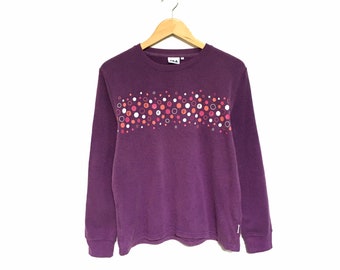 ¡Excepcional! Sudadera de cuello redondo con el logo de Fila, estilo informal, estilo vintage, talla grande.