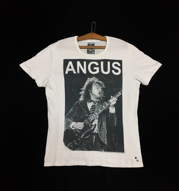 Rare! Angus Young ACDC Band Tees Rock Tees Vintage