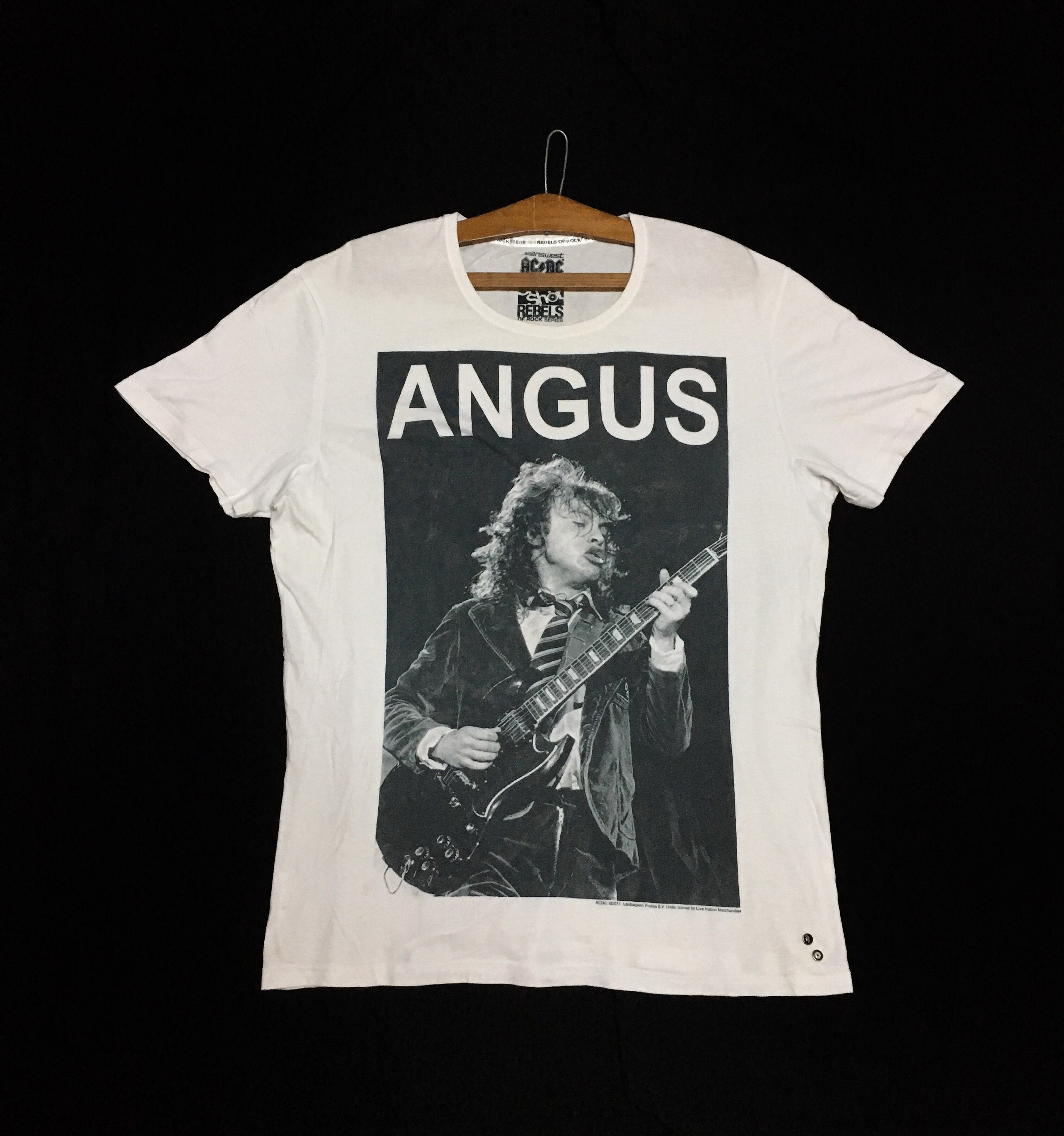 Rare Angus Young ACDC Band Tees Rock Tees Vintage T Shirt Band Rock N Roll  / Size X Large - Etsy