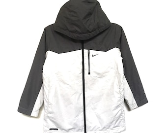 Rare! Nike Swoosh Small Logo Embroidery Jackets Hoodies Sweater Pullover Sportswear Streetwear / Size X Small