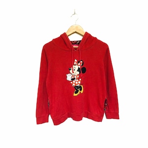 Raro! Minnie Mouse Topolino Tokyo Disney Resort Cartoon Big Logo Felpe con cappuccio Felpa Pullover Spellout Style Fashion / Taglia Large