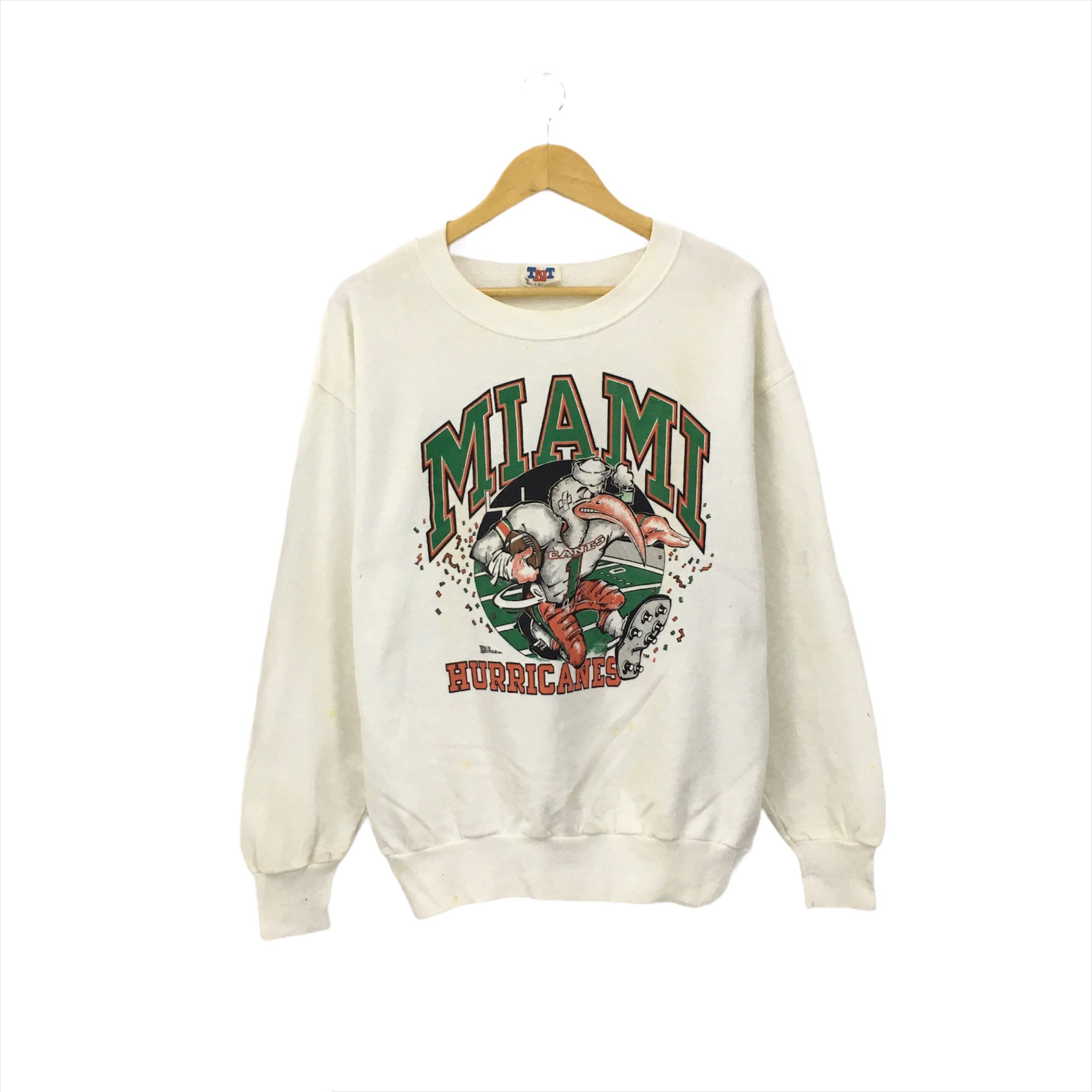 Vintage Miami hurricanes sweater. In good vintage