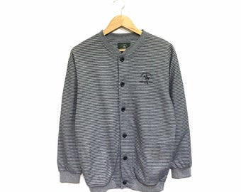 Sällsynt! Santa Barbara Polo Vintage 90-tals Stor Logotyp Broderad Spellout Crew Neck Sweatshirt Tröja Pullover Stil Modedesigner / Storlek Medium