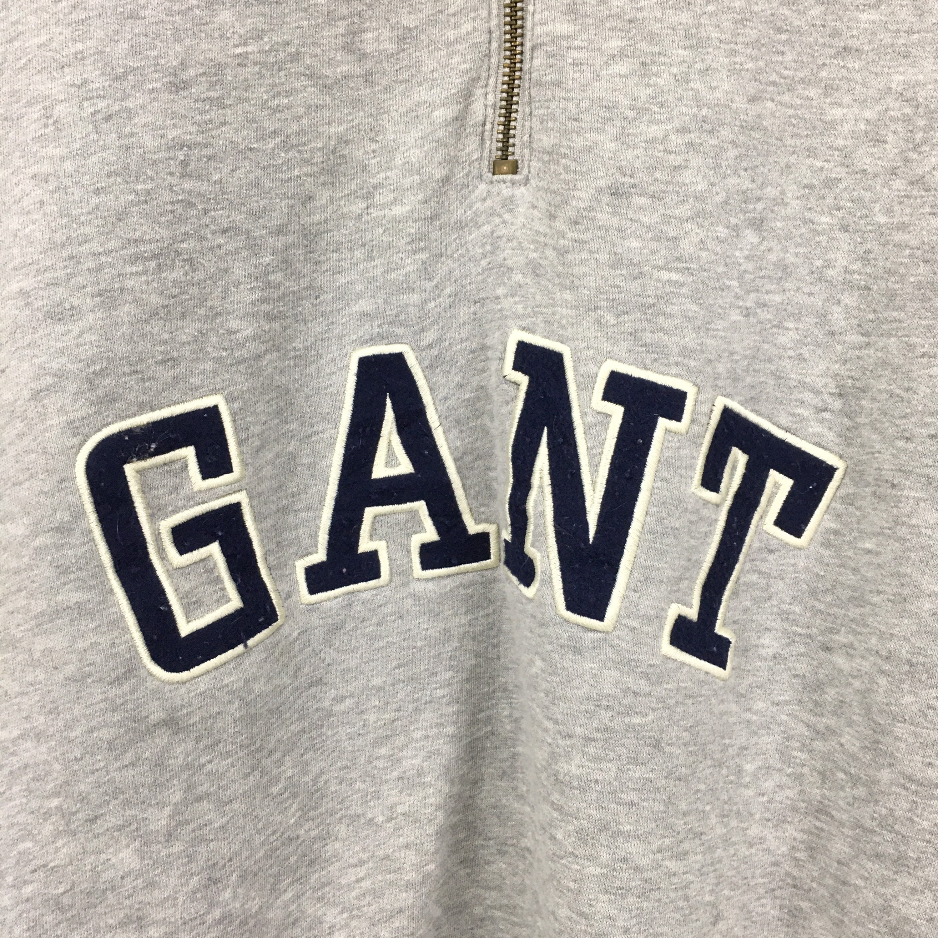 Rare GANT USA College Big Logo Embroidery Spellout Half Zip Etsy UK