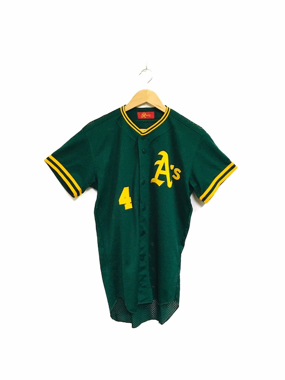 Rare! A's Oakland Asics MLB Athletics Alternative Jersey Baseball