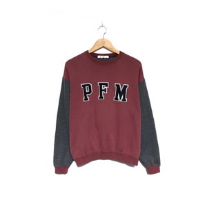 レア！Person’s For Men PFM 日本製 ビッグロゴ ヴィンテージ 日本ブランド クルーネック スウェットシャツ ジャンパー プルオーバースタイル ファッション / サイズ L