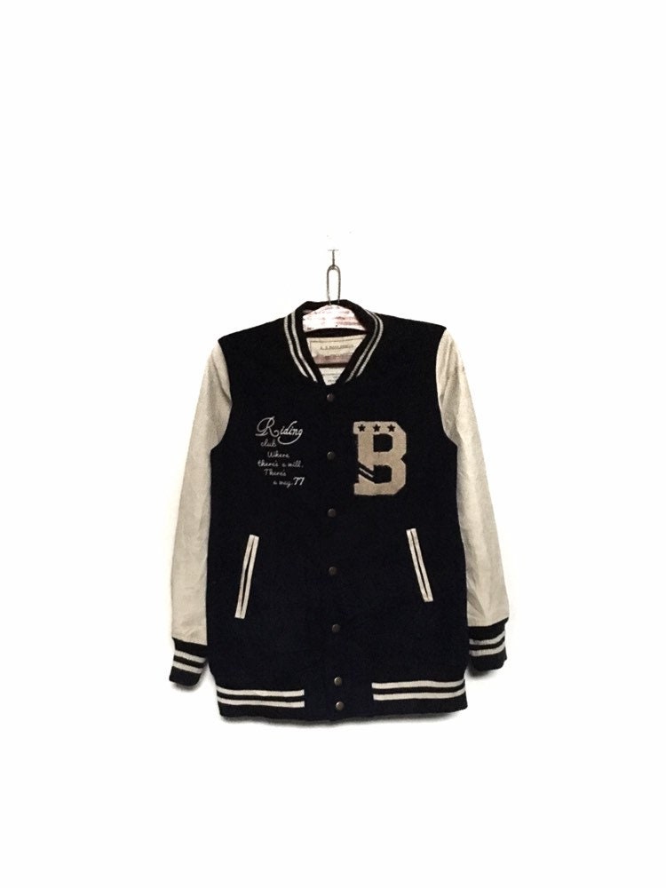 Light Navy & White Letterman Jacket – Build Your Jacket