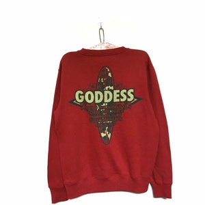 Goddess Hawaiian Custom boards Big Spell Out Logo Crewneck Sweatshirt Jumper / Size Medium