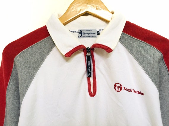 Rare! Sergio Tacchini Styled In Italy Half Zip Sm… - image 3