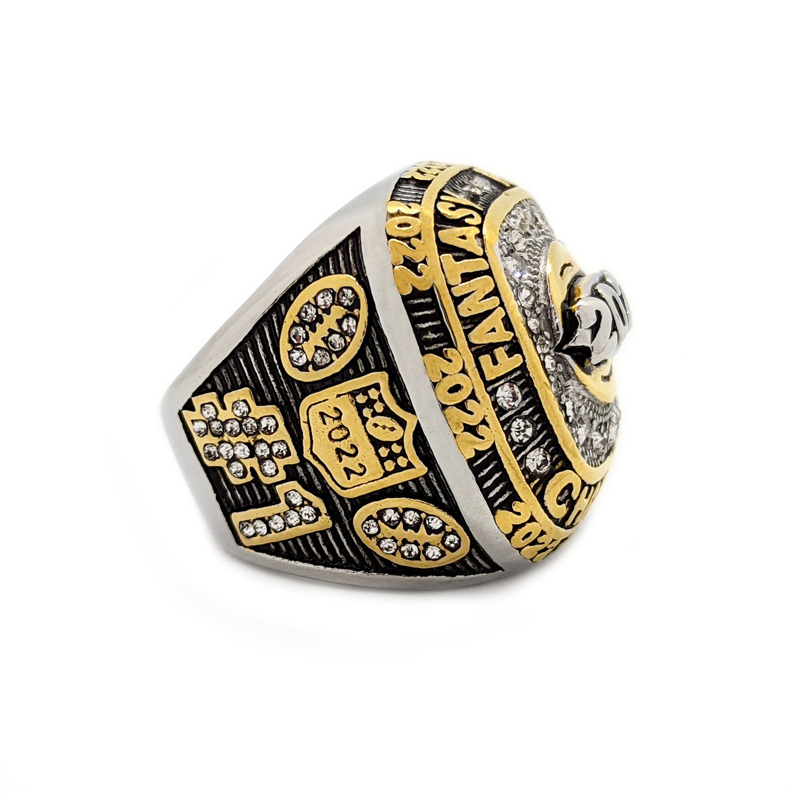 2022 Fantasy Football Ring FFL Championship Ring and Clear Etsy