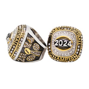 2024 Fantasy Football Ring | FFL Championship Ring and Clear Ring Display Case - On Vacation Until 8/8 - will ship then!!!