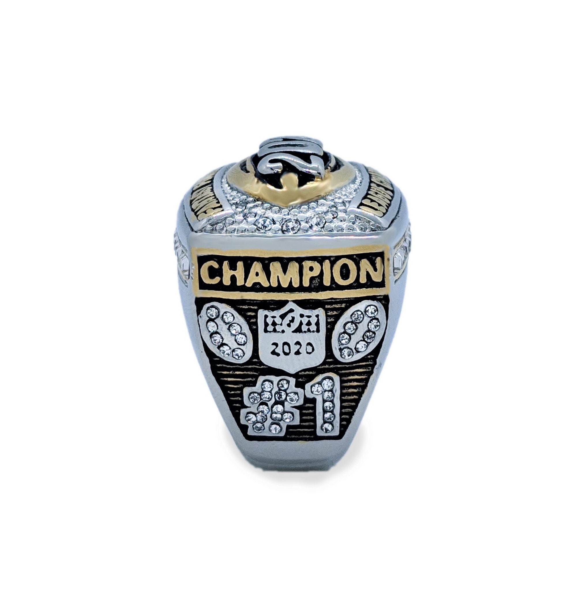 2020 Fantasy Football Championship Ring with Clear Ring Etsy