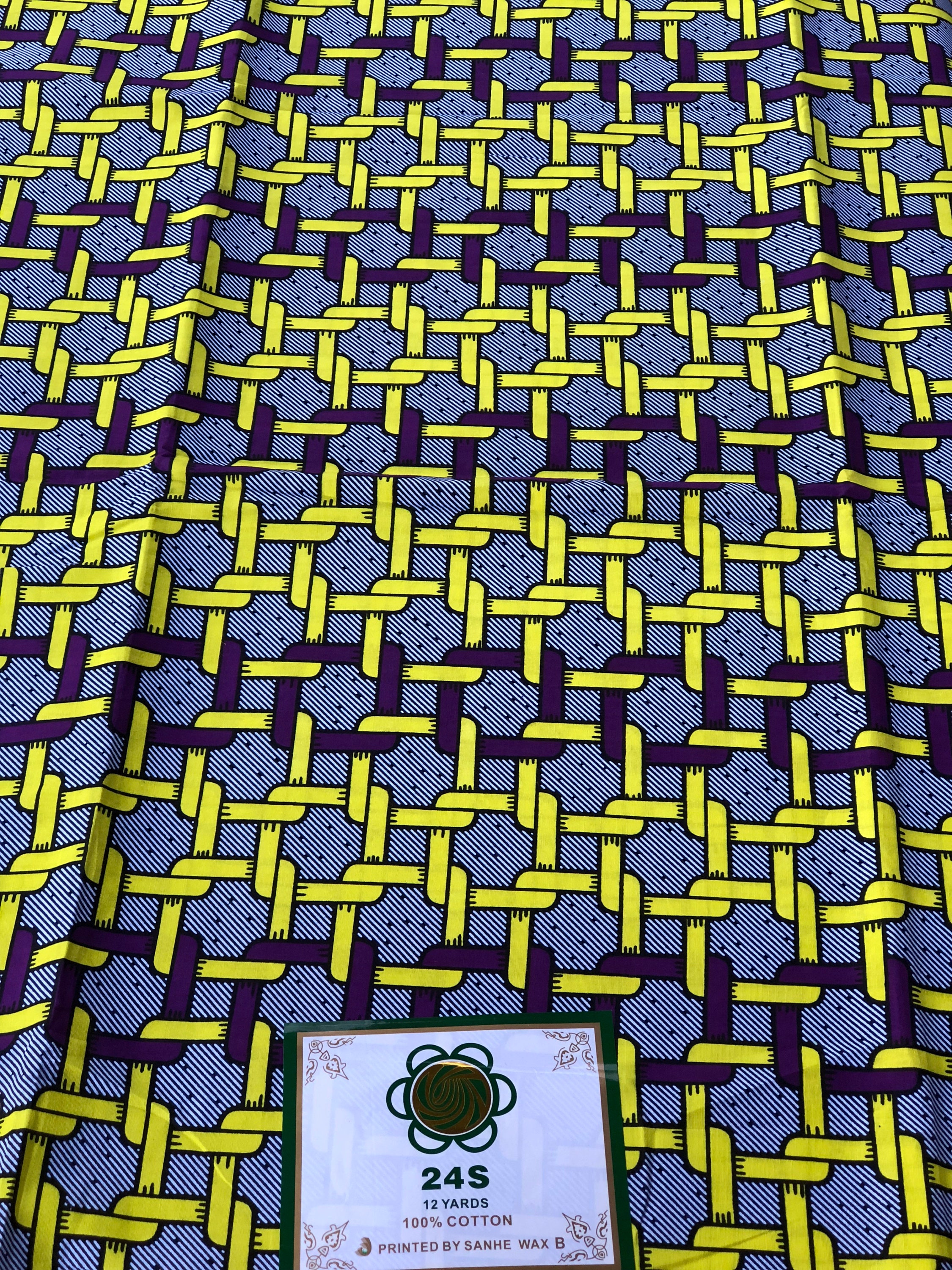A6518 6yd jaune / purple maillon carré tissu africain Wax africain Print / Ankara africaine tissu africaine matière / tissu Nigéria/Ghana A6518 6yd jaune / purple maillon carré tissu africain Wax africaine africain Print / Ankara africaine Wax tissu africaine matière / tissu Nigéria/Ghana 325fe3