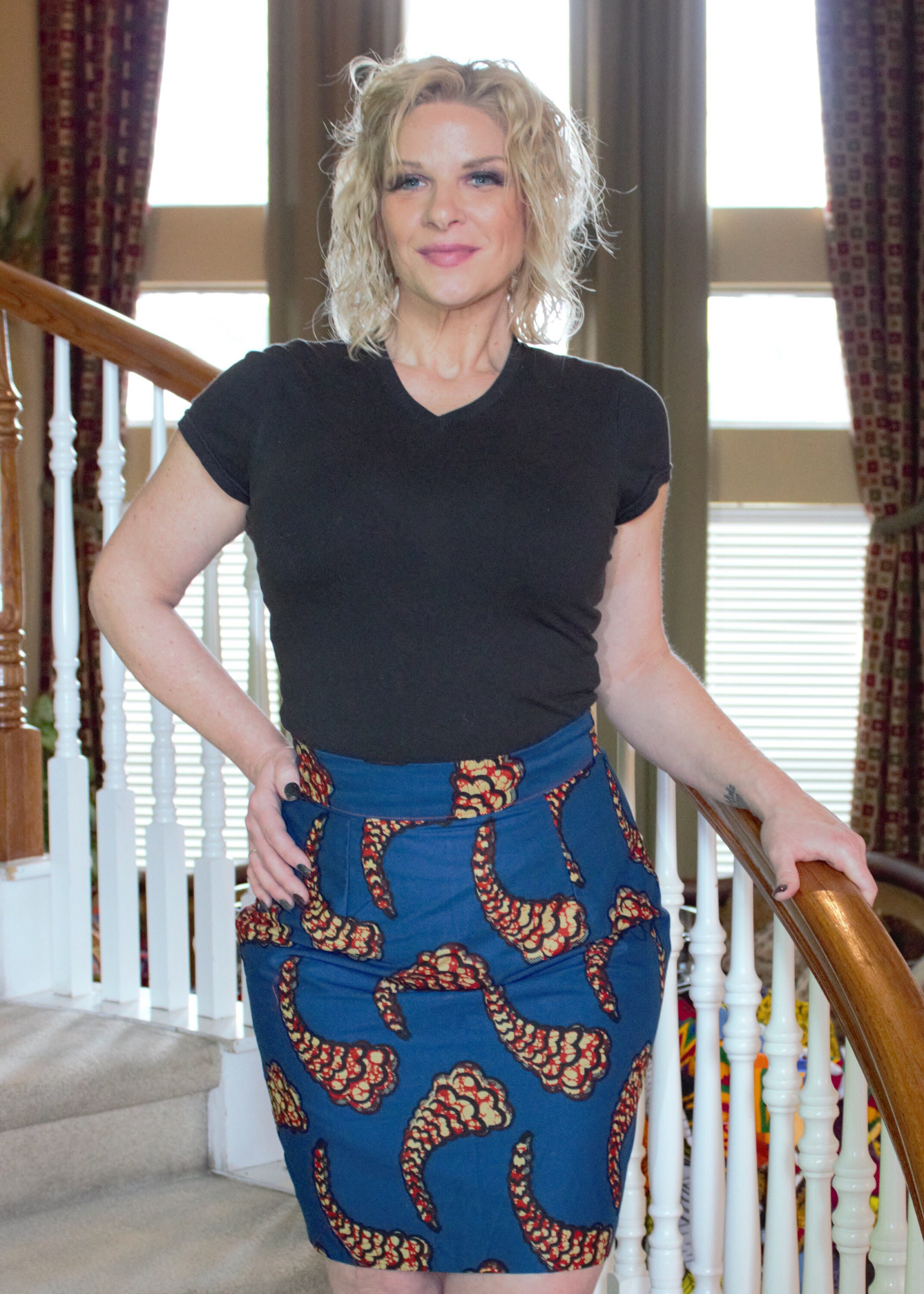 african fabric skirt