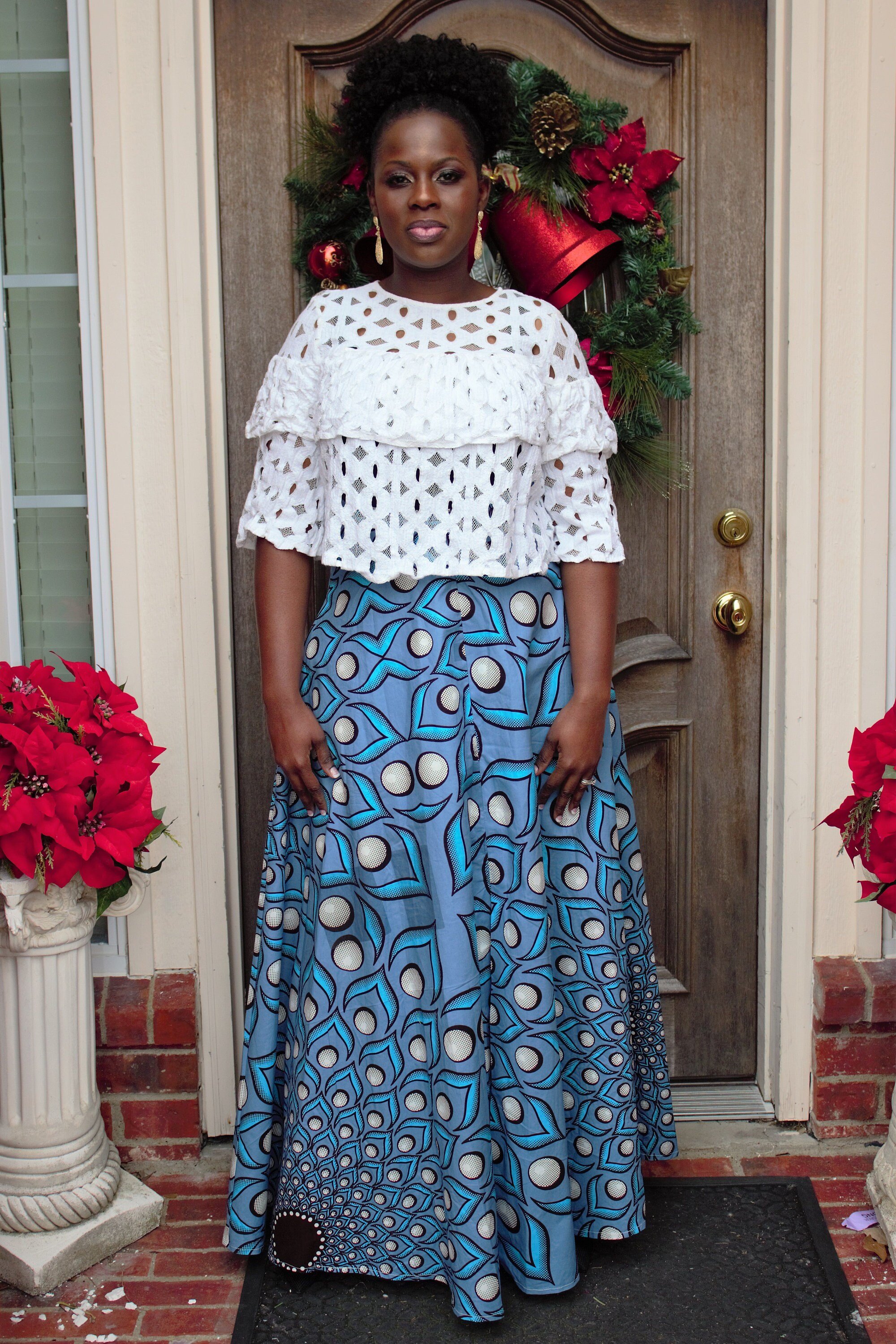 white skirt ethnic