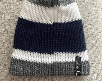 Striped beanie