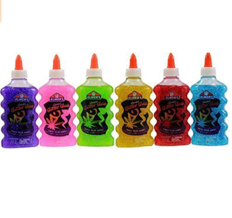 2 Pack Elmers Glitter Glue 6 oz. each. Perfect for Etsy