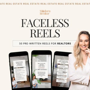 50 Real Estate Reels Canva Template, 50 Reels, Realtor Marketing, Instagram Reels Video, Faceless Reels, Social Media Posts,