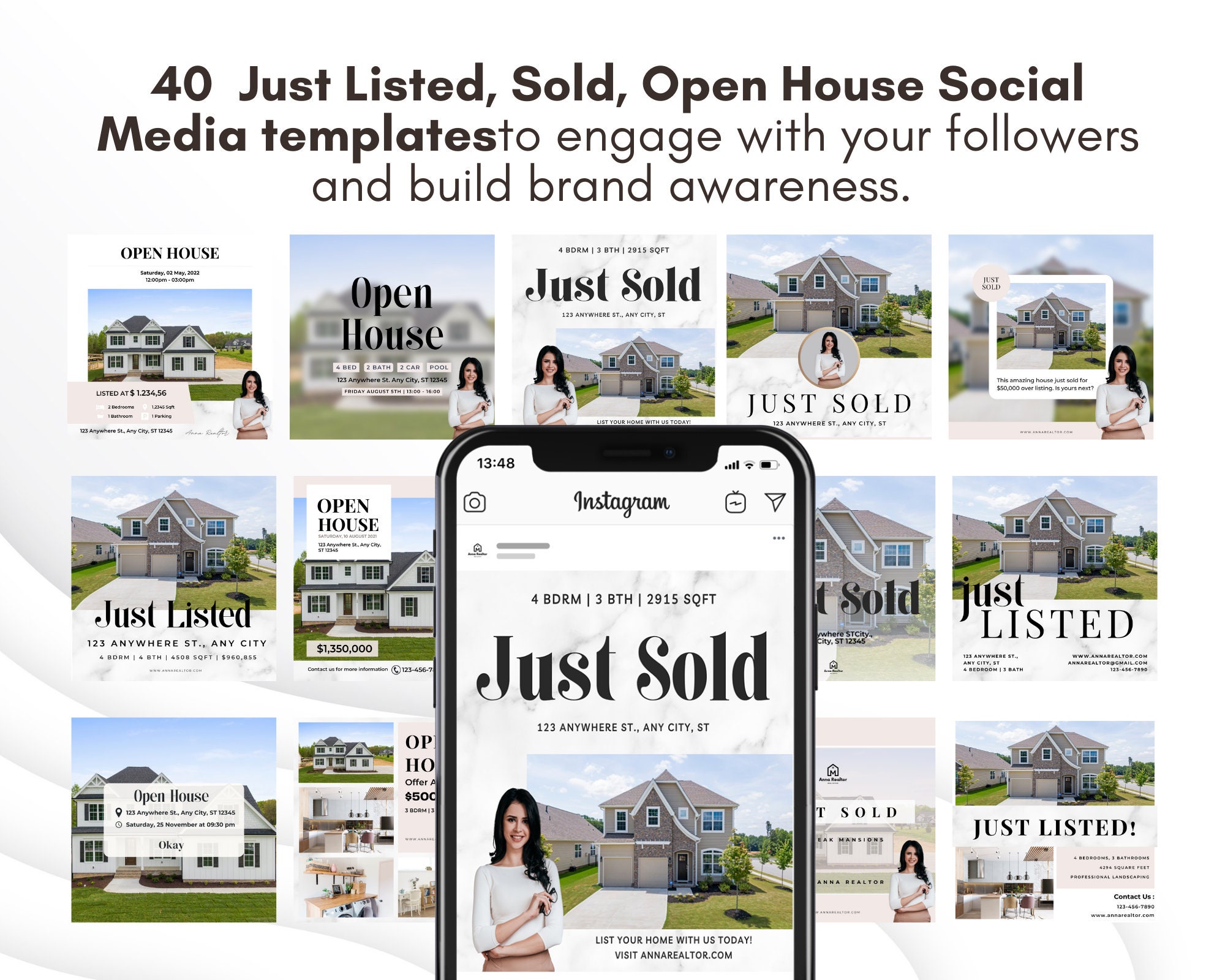 40 Just Sold Social Media Posts Bundle | Just Sold Instagram Posts ...