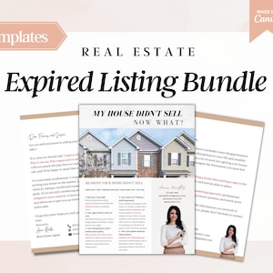 Expired Listing Letter Bundle |  2 Letters + 1 Flyer | Expired Listing Handout | Expired Listing Letter Packet Mailer