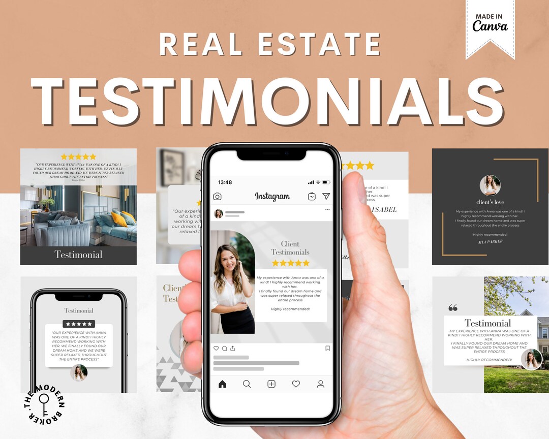REAL ESTATE Client Testimonials Client Testimonials Etsy