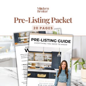 Seller Pre-Listing Presentation | Real Estate Template | Seller Guide | Real Estate Marketing | Pre-Listing Packet Template | Canva