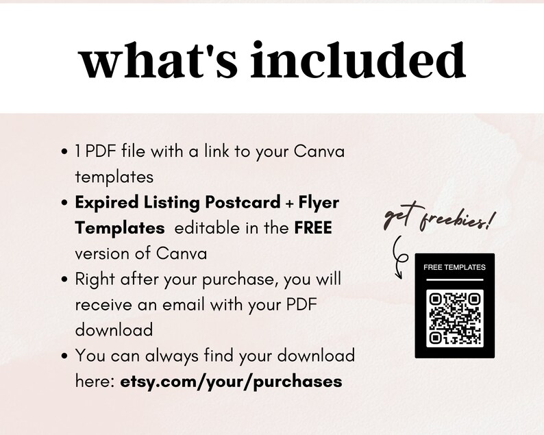 Expired Listing Flyer & Postcard Expired Listing Handout Etsy