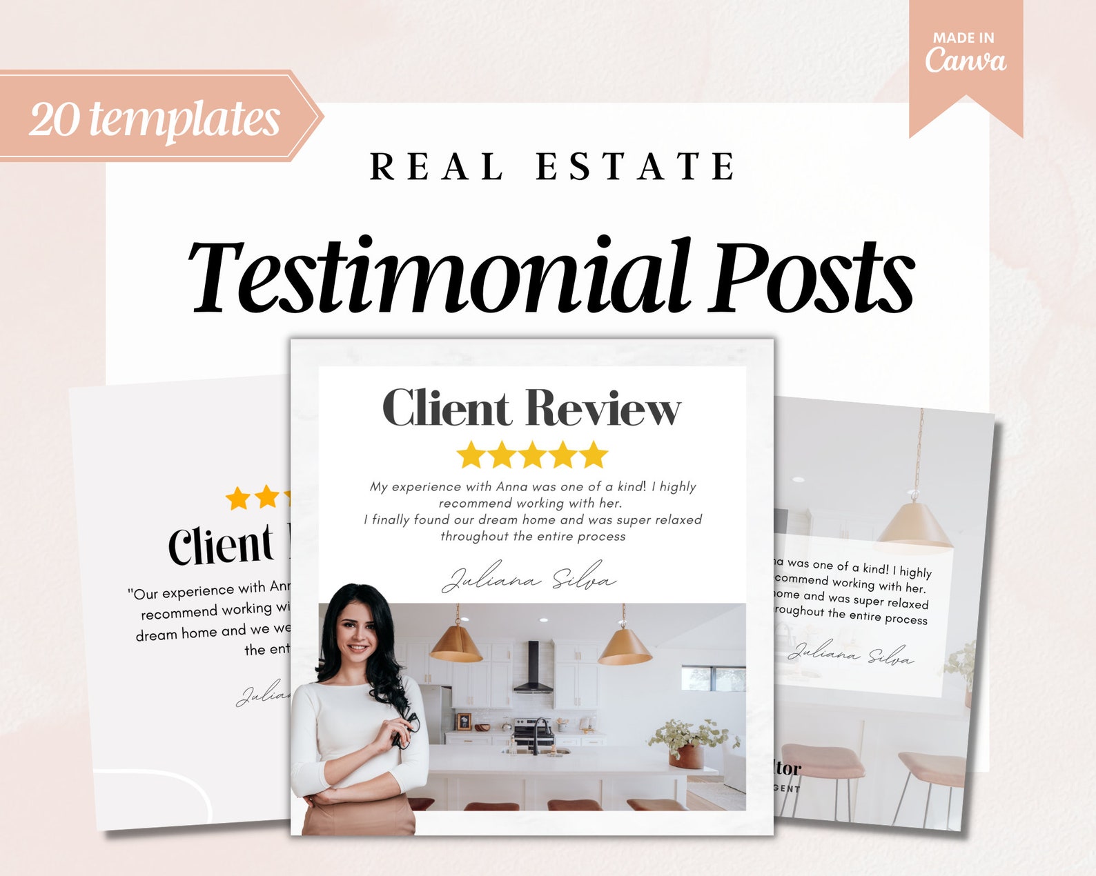 Real Estate Client Testimonials Client Testimonials Etsy