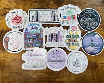 Book/Fic/Reader themed stickers