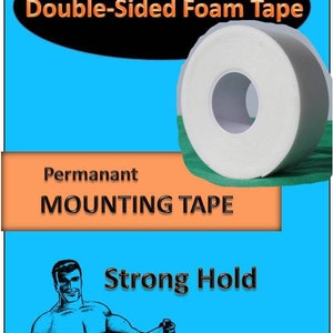 Strong Hold Double-sided Adhesive Foam Tape for Mounting and Bonding 1&quot; x 12 feet roll