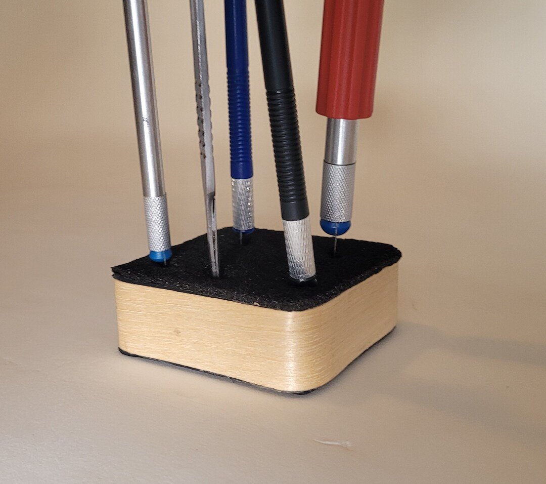 Wood Trim Scalpels, Xacto Hobby Knife Holder and Organizer Set. Safely