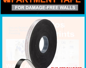 Ruban adhésif en mousse photo artistique de rechange pour cadres Mixtiles et rouleau similaire de 1 po. x 15 pi.