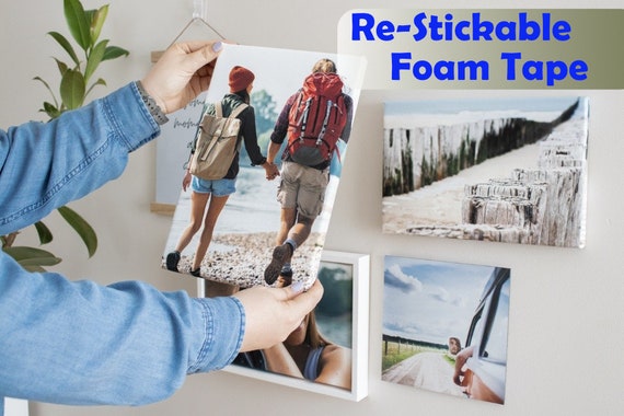 Apartment Foam Tape for Damage Free Walls. Repostionable and re-stickable adhesive for wall art