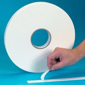 Double-sided white foam tape roll 1/32&quot; x 1/2&quot; x 216 ft Very strong hold made in USA
