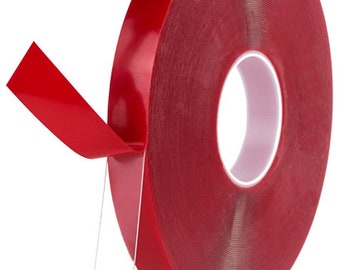 Acrylic Very High Bond (VHB) 40 mil thick Clear tape length 108 ft 1/2" and 1" wide