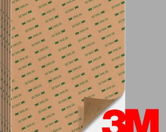 3M 300 LSE 93015LE double-sided tape sheets 7" x 7" (4 sheets)