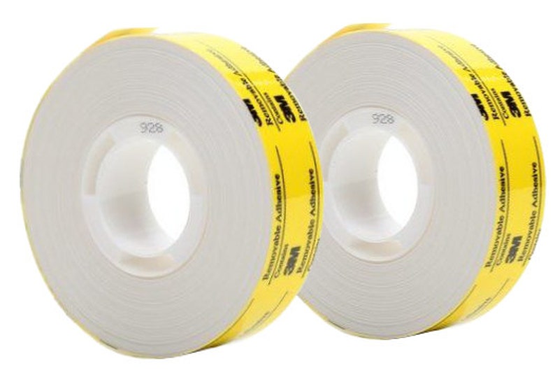 3M 928 ATG Repositionable removable Double Coated Tissue Tape 1/2 x 36 yds 2 rolls image 1