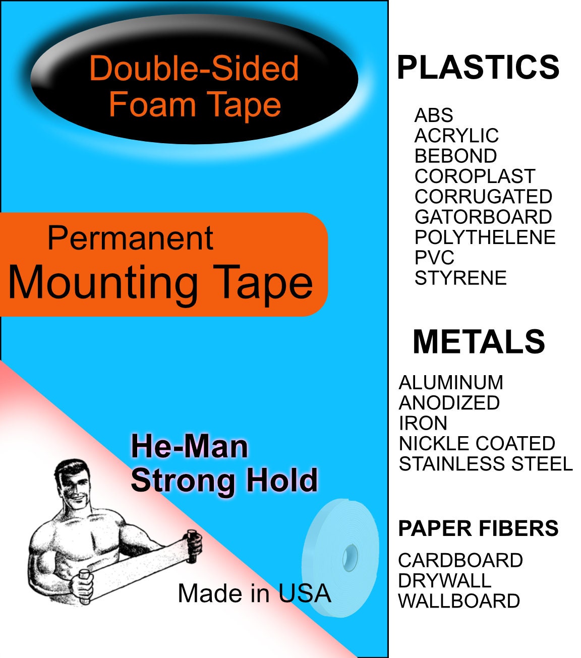 Doublesided White Foam Tape Roll 1/16 X 1 X 216 Etsy